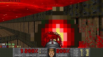 Doom II: Practice Hub Map 08 ROCKET JUMPS | Ultra Violence in 3.71