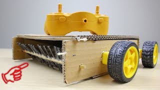 How to Make a Remote Controlled Floor Cleaning Machine from Cardboad