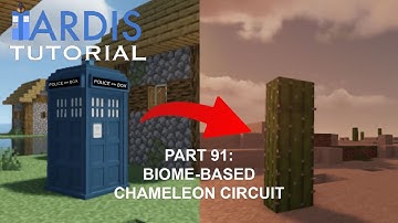 Minecraft 1.19 TARDIS Tutorial Part 91: Biome-Based Chameleon Circuit
