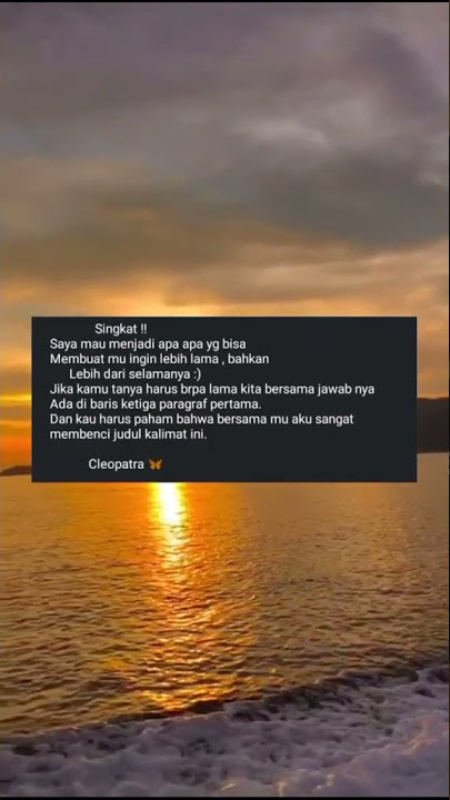 Singkatnya Begini || Musikalisasi ○ Catatan Harian Imam
