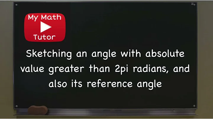 ALEKS | Sketching an angle with absolute value greater than 2π radians, and also its reference angle