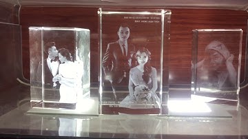 In ảnh lên pha Lê 3D -  in khắc pha lê cực đẹp