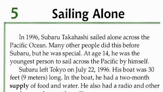 Facts and Figures/ Unit 7: Exploration and Adventure/ Lesson 5:​ Sailing Alone