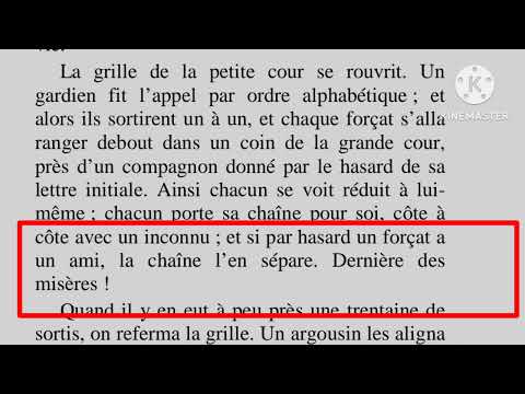 1bac le dernier jour d' un condamné chapitre 13 (la partie 2) قراءة الفصل الثالث عشر الجزء التاني
