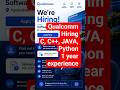 Qualcomm Hiring C, C++, JAVA, Python ###₹