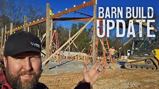 Framing, Trusses, and WE HAVE A ROOF! Barn Build - Part 2