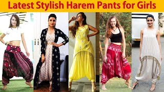 Latest Stylish Harem Pants For Girls