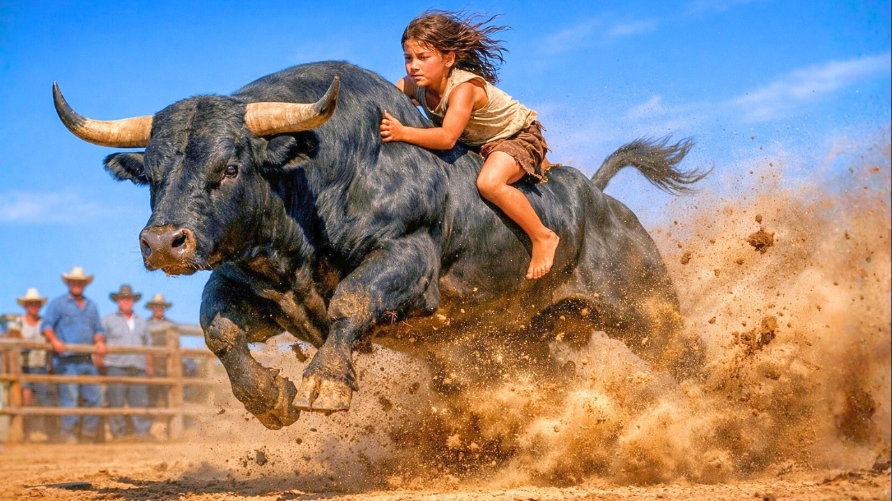 HAY UNA NIÑA ENCIMA DEL TORO DESCONTROLADO, ¿CÓMO ES ESO POSIBLE?... LO QUE HIZO LA NIÑA POBRE...