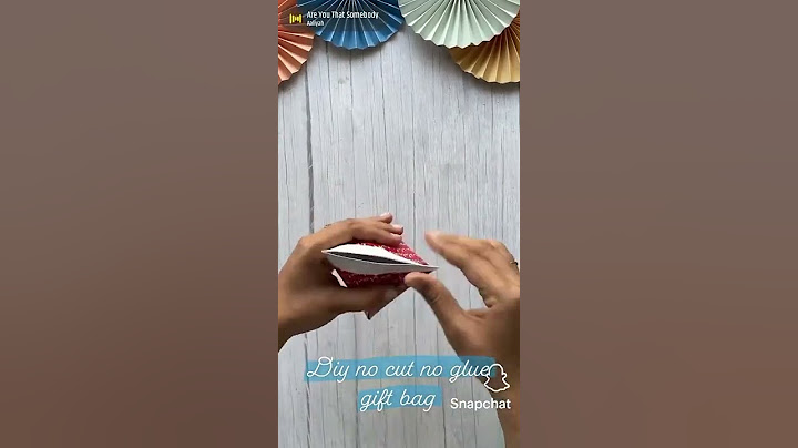 DIY NO CUT NO GLUE  GIFT BAG