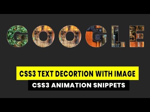 CSS3 Text decoration with image | Tutorial for Beginners