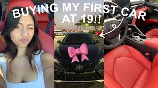 BUYING MY FIRST CAR!! (car decor, cleaning/organizing, and car tour)