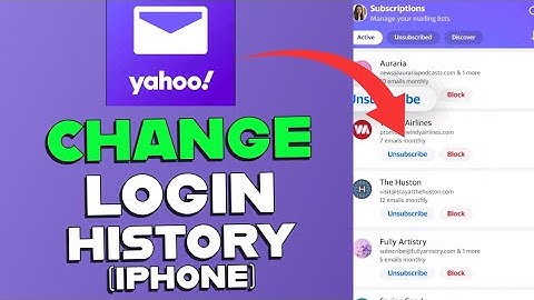 How to Change Yahoo Mail Login History in iPhone 2025?
