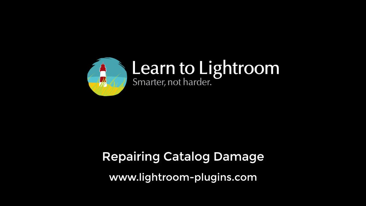 Repairing a Damaged Lightroom Catalog YouTube