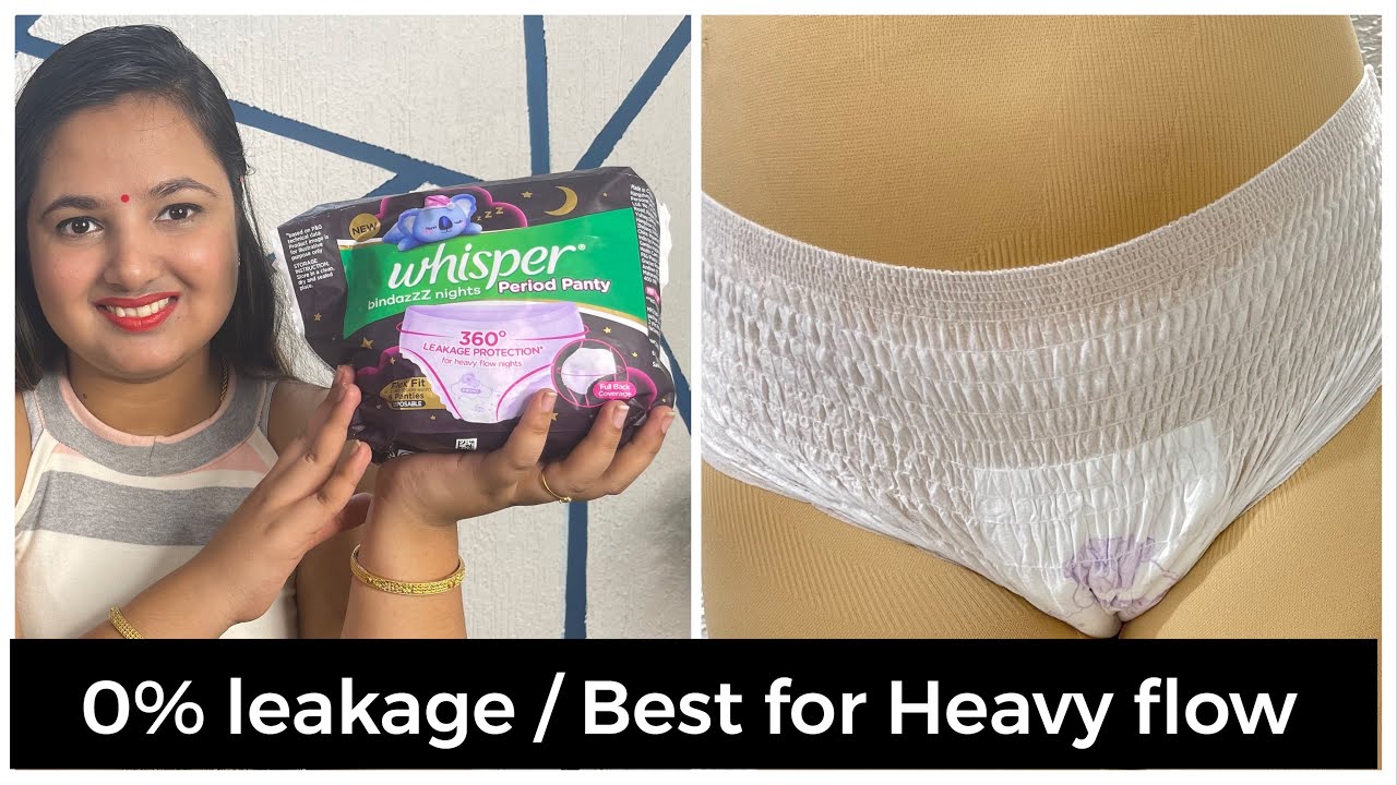 Buy Whisper bindazzz night period panties 6+7 Whisper ultra soft