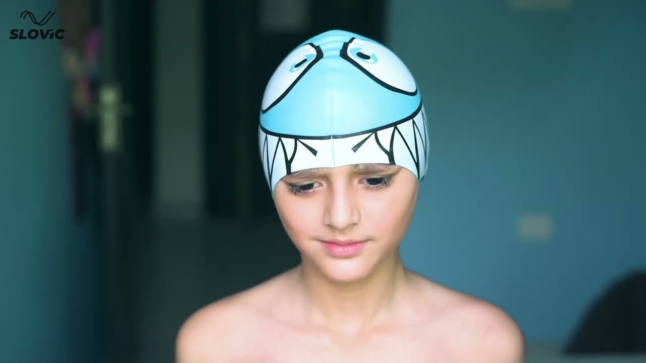 Kids Swimming Cap Blue