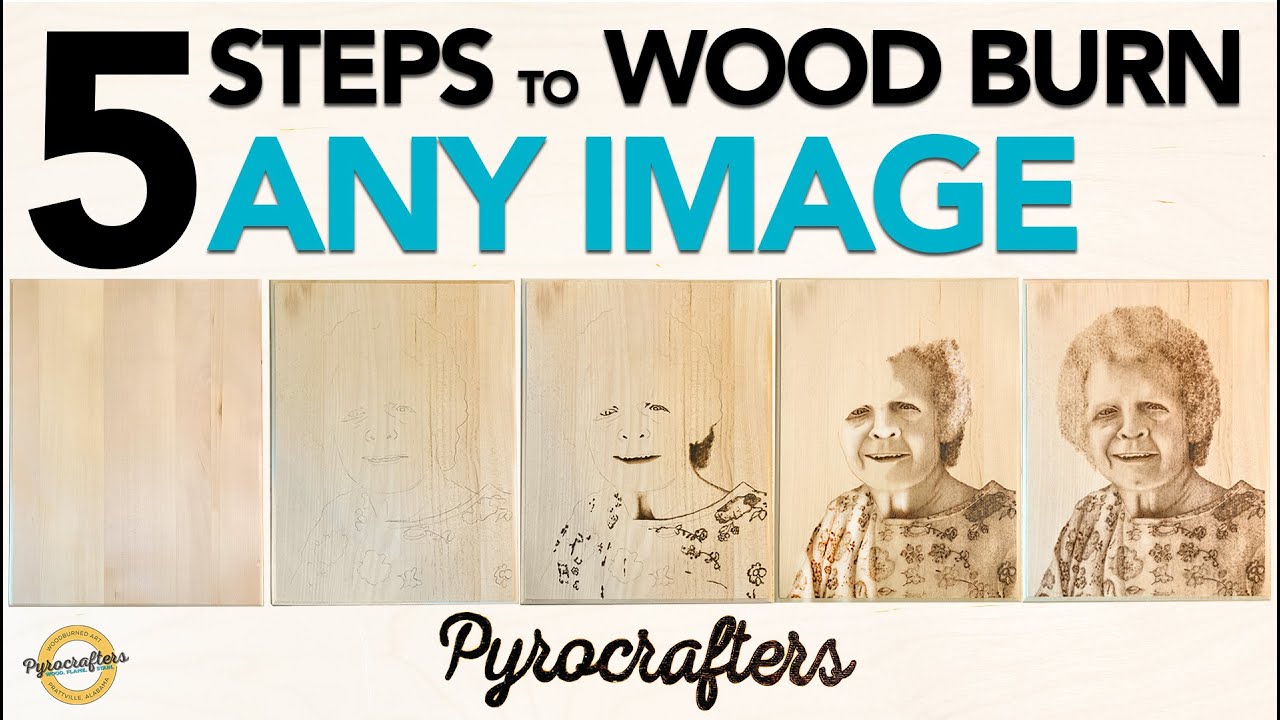 Beginner Wood Burning Project - Creative Fabrica