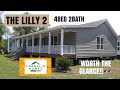 THE LILLY 2 FRANKLIN HOMES 4 BEDROOM 2 BATHROOM TRIPLE WIDE  MODULAR HOME  2565 SQUARE FEET