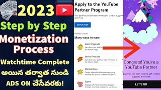 How to Apply for Youtube Monetization 2023 Telugu || Create Google AdSense Account || Settings