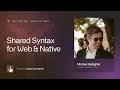 React Strict DOM: Nicolas Gallagher on Writing Once for Web & Native