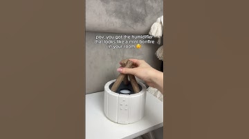 My mini campfire ⛺️🪵 #humidifier #diffuser #relaxing #homedecor