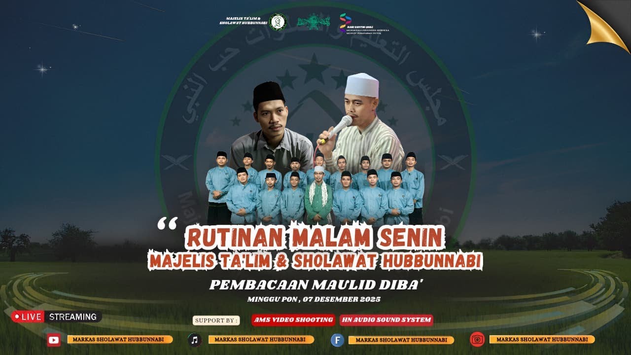 📡  RUTINAN  MT & Sholawat HUBBUn Nabi YANG DI PIMPIN OLEH ( GUS NAJIBUL FAHMI )   7 - DES - 2025
