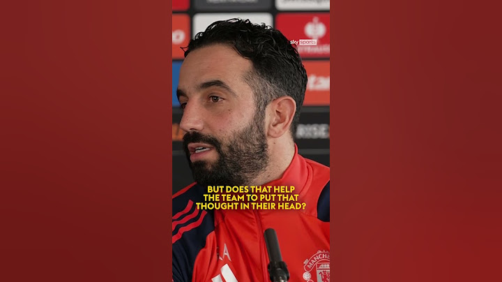 Ruben Amorim correcting reporters who claimed he said he was nervous for Manchester United 💬