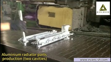 Evans Castec  Aluminium radiator two cavities production by our machine
