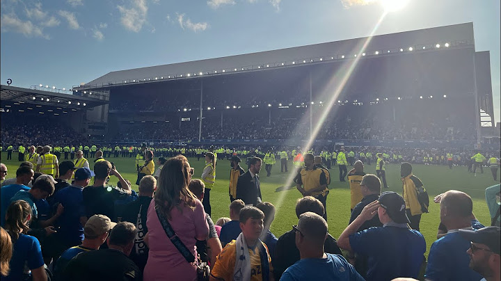 Everton v Bournemouth full time scenes 28/5/23