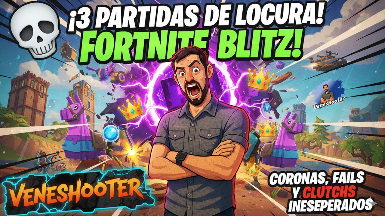 ¡3 partidas de locura en Fortnite Blitz! 💀 Coronas, fails y clutchs inesperados