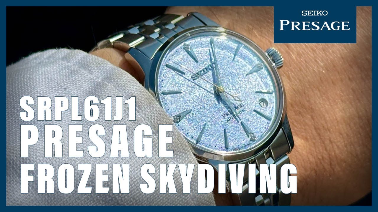 Unboxing The New Seiko Presage Frozen Skydiving SRPL61J1 - YouTube