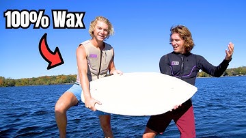 We Made a 100% Surf Wax Board and It Worked!