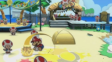 2019 Bloo Bay Beach (100% Colorization Guide) - Paper Mario: Color Splash Walkthrough #mario