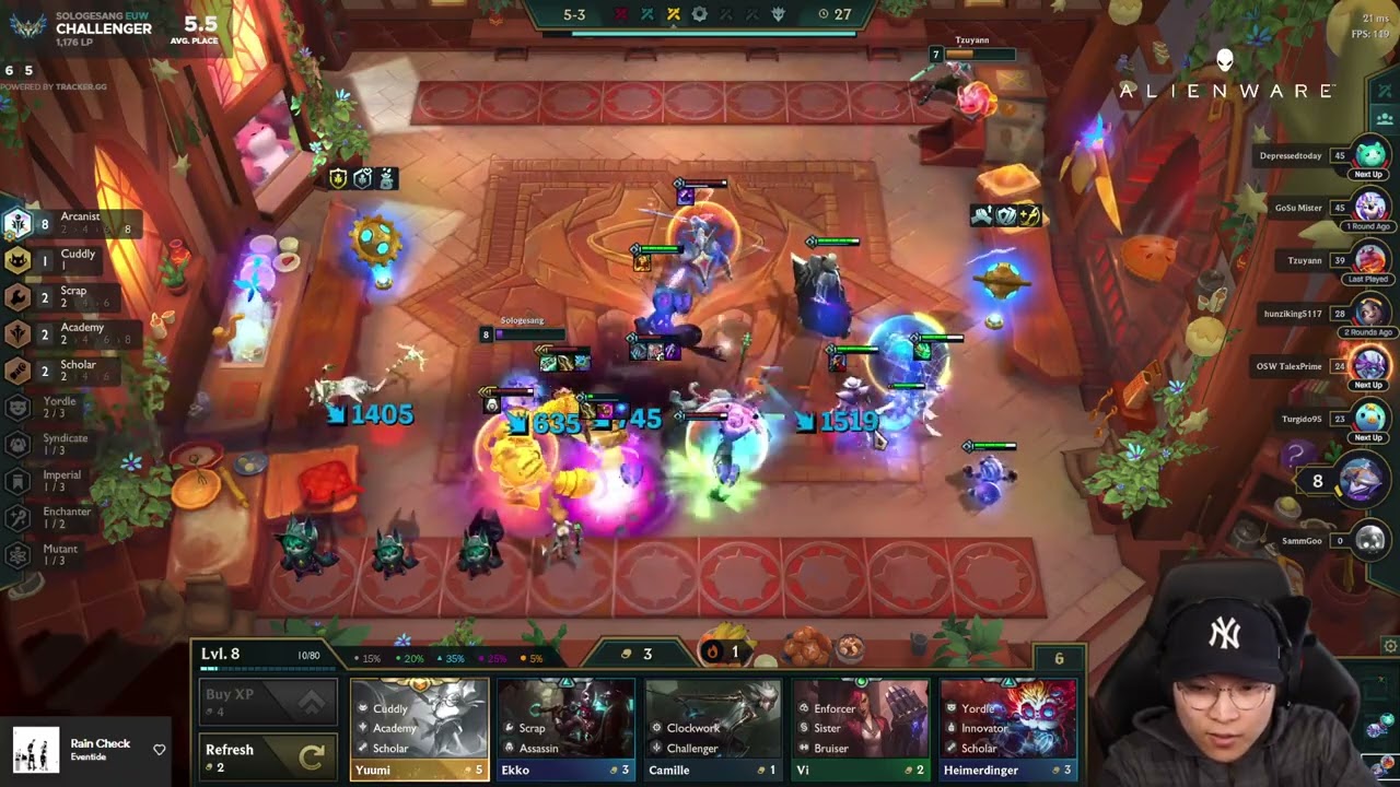 200 IQ Assassin Blitz outplay | Teamfight Tactics TFT Clips