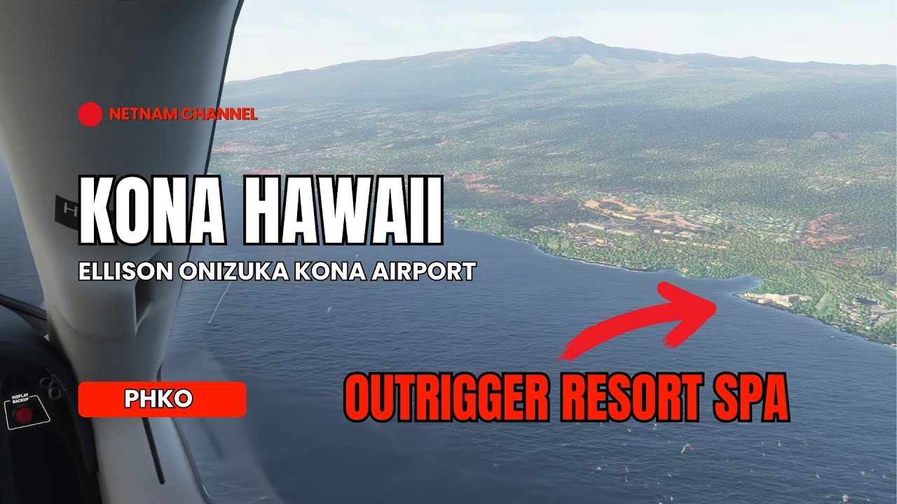 Landing in Kailua Kona Hawaii Hawaii | Ellison Onizuka Kona ...
