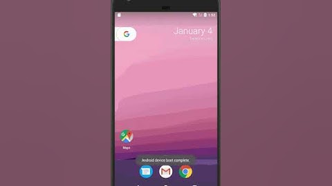 popup toast message when android device boot complete