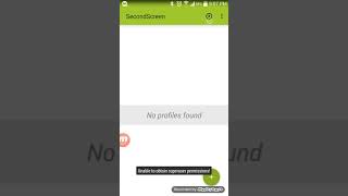 bug found in SecondScreen app ( in action button function is not working properly )
