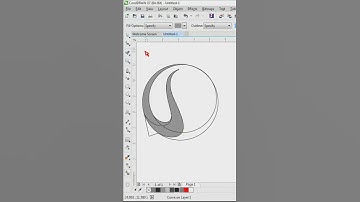 a simple trick how to draw a creative abstract letter logo in coreldraw