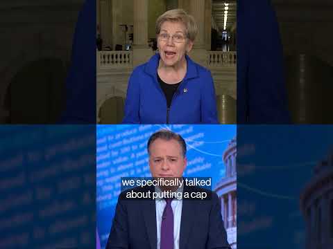 Warren says call with Trump discussed ways to lower costs #shorts #trump #warren #creditcards