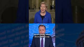 Warren says call with Trump discussed ways to lower costs #shorts #trump #warren #creditcards
