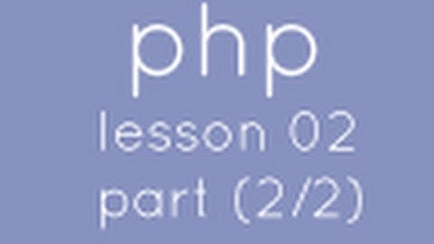 php with mysql lesson 02 part(2/2) hello world