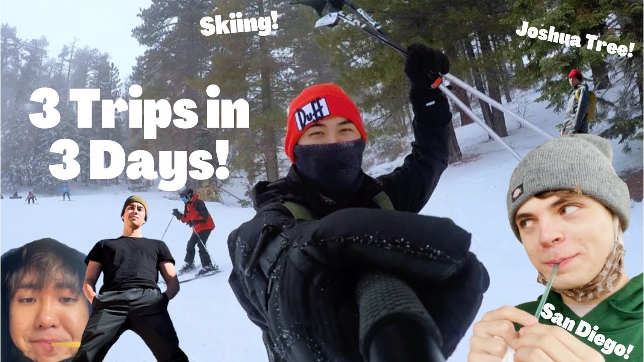 Going on 3 Trips in 3 Days! (Joshua Tree, Skiing, and San Diego!)