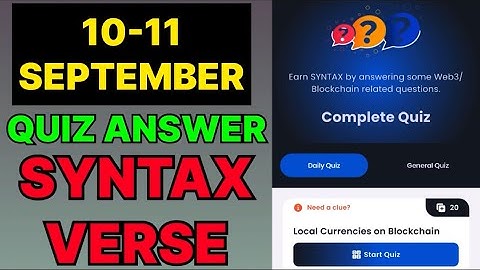 Syntax Verse quiz answers today | 10 September Syntax Verse quiz answer | Syntax Verse quiz today |
