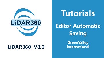 LiDAR360 V8 -  Classification |  Editor Automatic Saving LiDAR Software Tutorial