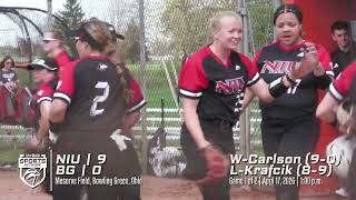 BGSU Softball vs Northern Illinois Doubleheader Highlights | 4/17/26