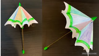 How to make a paper umbrella | that open and close | origami