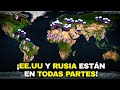 Todas las BASES MILITARES de EE.UU y Rusia hoy