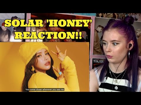 SOLAR 'HONEY' REACTION/THIS SONG IS SWEET! LITERALLY!/SOLAR MAMAMOO REACTION/LUCYLUCE24