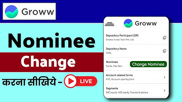 How to change nominee in Groww app | Groww app me nominee kaise change kare