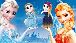 Good Elsa vs Bad Elsa😨😡@Angelaaa568 #dance #elsa #mytalkingtom2  #mytalkingangela2