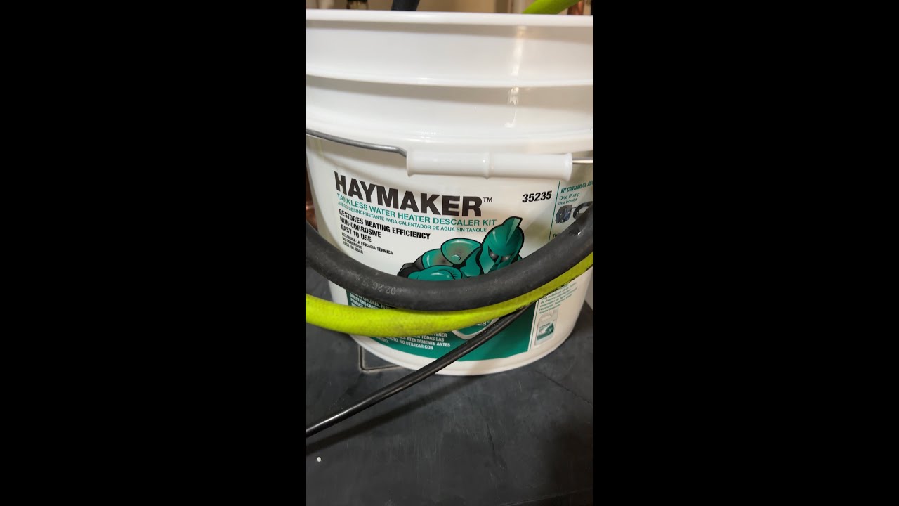 Tankless Water Heater cleaner kit - YouTube